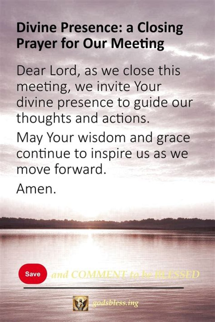Divine Endnotes: Uplifting Closing Prayers For Meaningful Meetings