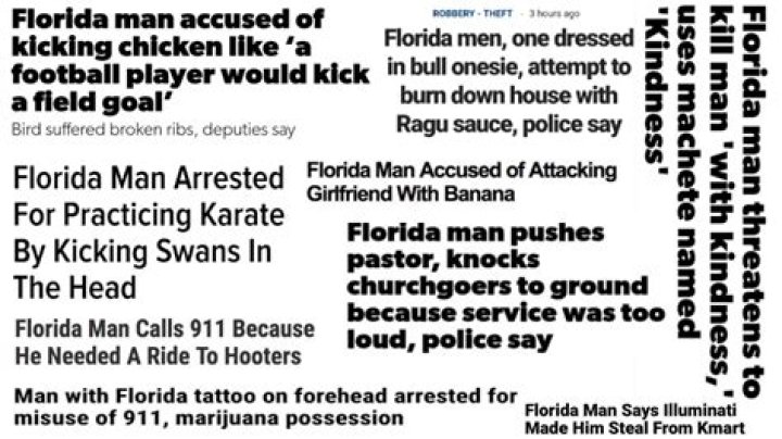 The Notorious Exploits Of Florida Man: August 6th Edition